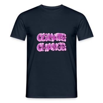 Klima-Wandel, Climate Change, Climachange - Männer T-Shirt - Navy - Vorne - AI Model Male 178 light (178cm)