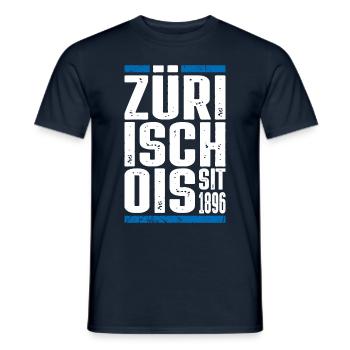 Züri isch öis - Männer T-Shirt - Navy - Vorne - AI Model Male 178 light (178cm)
