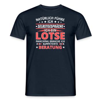 Je me parle à soi-même - Édition Lotse - T-shirt homme - marine - Devant - AI Model Male 178 light (178cm)
