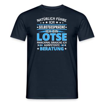 Je me parle à soi-même - Édition Lotse - T-shirt homme - marine - Devant - AI Model Male 178 light (178cm)