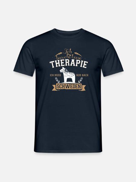 Keine Therapie Schweden Shirt - Männer T-Shirt - Navy