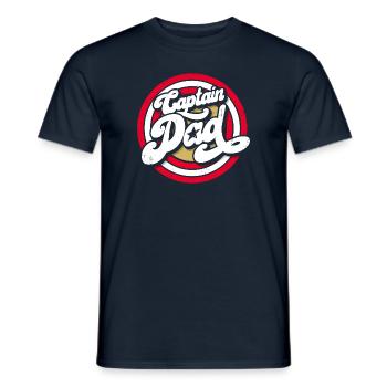 Gift for father Captain Dad - Men's T-Shirt - navy - Front - AI Model Male 178 light (178cm)