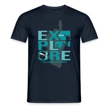 Hiking GR20 Corsica GR 20 gr20 hiker - Men's T-Shirt - navy - Front - AI Model Male 178 light (178cm)