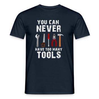 Craftsman tool: amélioration de l'habitat - T-shirt homme - marine - Devant - AI Model Male 178 light (178cm)