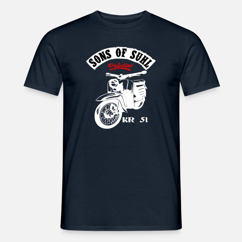 Simson Schwalbe Moped KR 51 - Männer T-Shirt - Navy