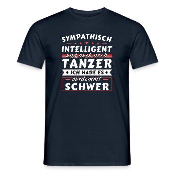 Sympathisch und intelligent - Tänzer Edition - Männer T-Shirt - Navy - Vorne - AI Model Male 178 light (178cm)