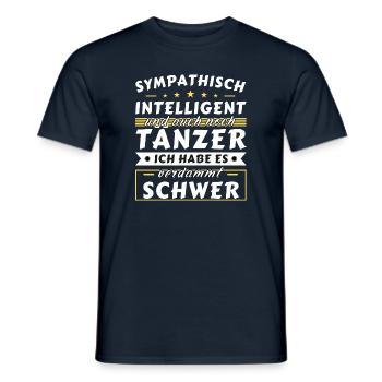 Sympathisch und intelligent - Tänzer Edition - Männer T-Shirt - Navy - Vorne - AI Model Male 178 light (178cm)