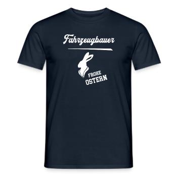 Fahrzeugbauer Frohe Ostern Ostergeschenk Meister - Männer T-Shirt - Navy - Vorne - AI Model Male 178 light (178cm)