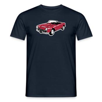 Oldtimer Cabrio (3 Col.) - Männer T-Shirt - Navy - Vorne - AI Model Male 178 light (178cm)