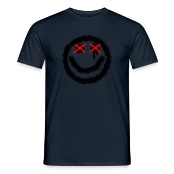 Smilie with XX - Men's T-Shirt - navy - Front - AI Model Male 178 light (178cm)