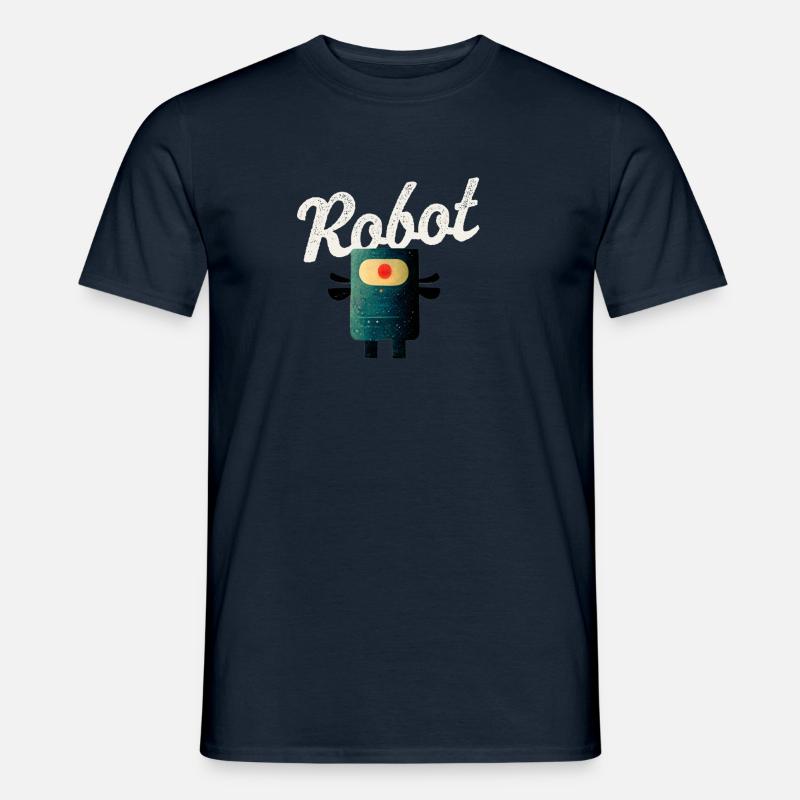 Robot! - Männer T-Shirt - Navy