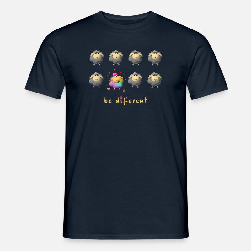 be different / Statement-Design - Männer T-Shirt - Navy