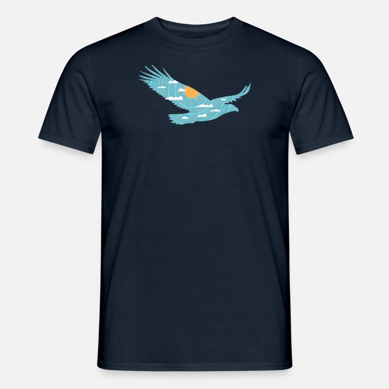 Vogel & Sonne - Männer T-Shirt - Navy