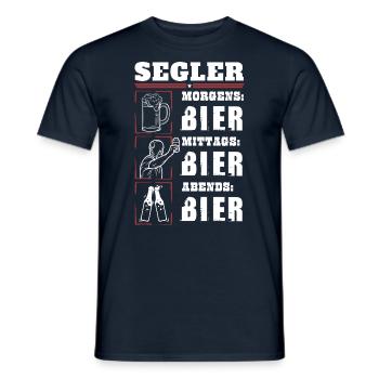 Mon quotidien de marin - T-shirt homme - marine - Devant - AI Model Male 178 light (178cm)
