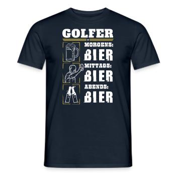 Mon quotidien de golfeur - T-shirt homme - marine - Devant - AI Model Male 178 light (178cm)