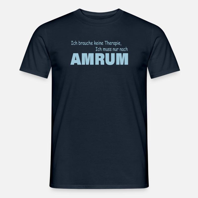Therapie AMRUM - Männer T-Shirt - Navy