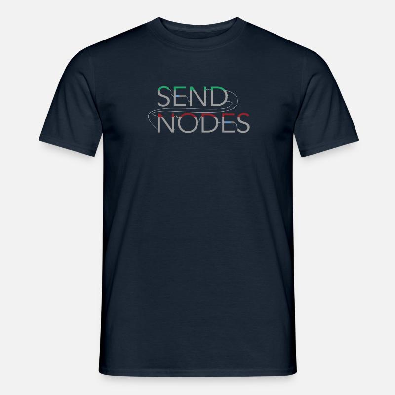 Send Nodes - Blender 3D - Männer T-Shirt - Navy