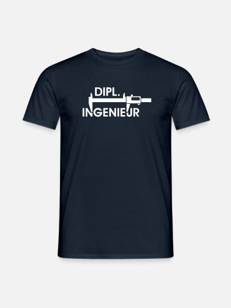 Ingenieur GENIE Diplomingenieur Diplom - Männer T-Shirt - Navy