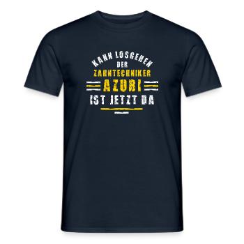 Zahntechniker Azubi Ausbildung Lehre Zahntechnik - Männer T-Shirt - Navy - Vorne - AI Model Male 178 light (178cm)