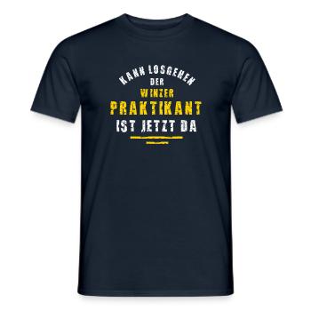 Winzer Praktikant Winzerei Praktikum Weingut - Männer T-Shirt - Navy - Vorne - AI Model Male 178 light (178cm)