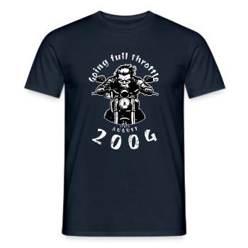20. Geburtstag Going full throttle since 08/2004 - Männer T-Shirt - Navy - Vorne - AI Model Male 178 light (178cm)