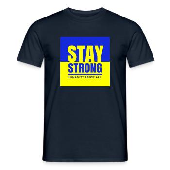 Stay Strong, Stay Strong, Persevere! - Men's T-Shirt - navy - Front - AI Model Male 178 light (178cm)