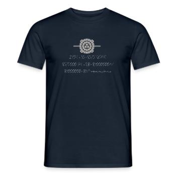 Star ship raptor - T-shirt homme - marine - Devant - AI Model Male 178 light (178cm)