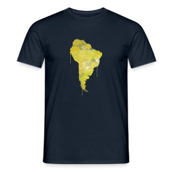 Amérique du Sud - T-shirt homme - marine - Devant - AI Model Male 178 light (178cm)