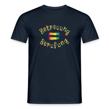 Betreuung mit Herz Pflegekraft Betreuungskraft BA - Männer T-Shirt - Navy - Vorne - AI Model Male 178 light (178cm)