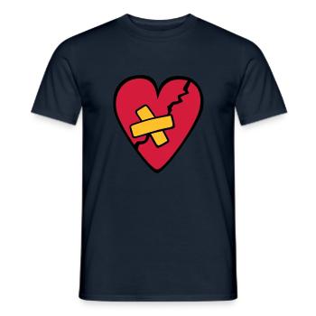 CoeurBrisé - Männer T-Shirt - Navy - Vorne - AI Model Male 178 light (178cm)