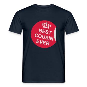 best cousin ever quote - Men's T-Shirt - navy - Front - AI Model Male 178 light (178cm)