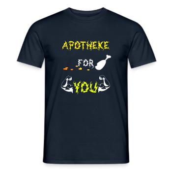Apotheke for you - Männer T-Shirt - Navy - Vorne - AI Model Male 178 light (178cm)