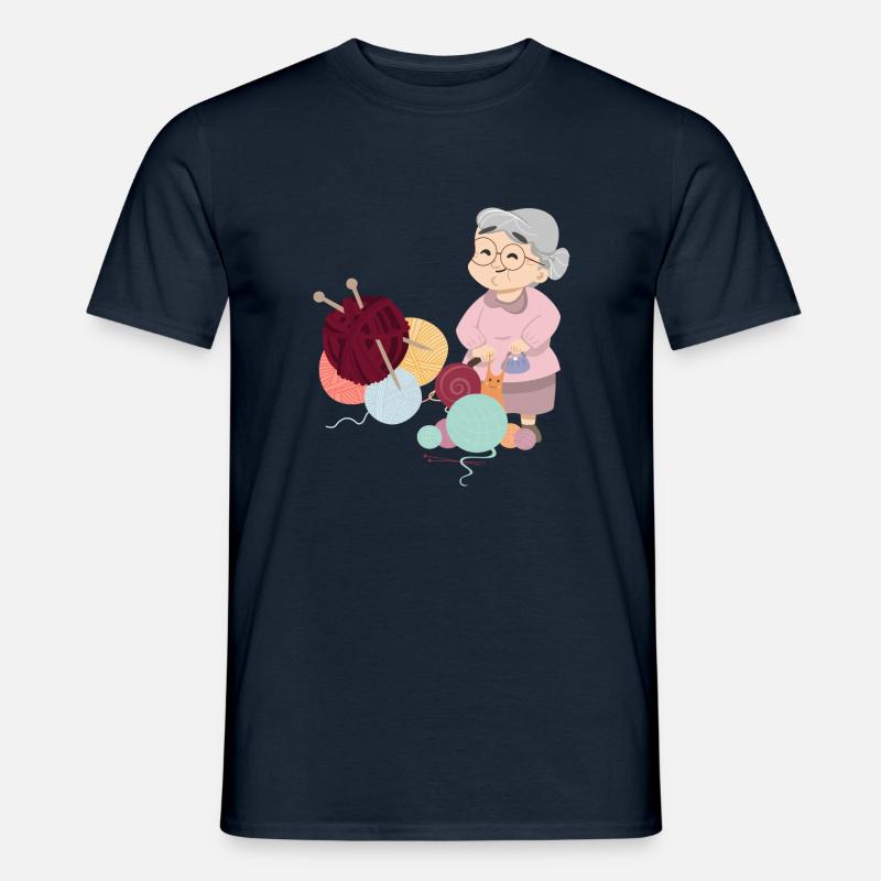 Wolle - Männer T-Shirt - Navy