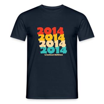 2014: Limited Edition - 10th Anniversary - Men's T-Shirt - navy - Front - AI Model Male 178 light (178cm)
