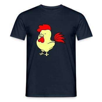 Hahn - Männer T-Shirt - Navy - Vorne - AI Model Male 178 light (178cm)