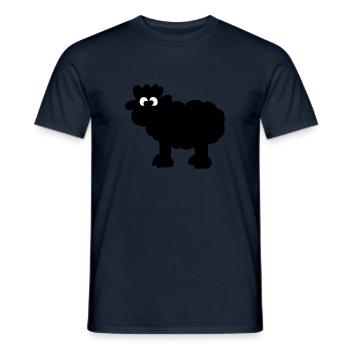 sheepblack - Männer T-Shirt - Navy - Vorne - AI Model Male 178 light (178cm)