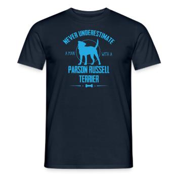 Parson Russell Terrier - Men's T-Shirt - navy - Front - AI Model Male 178 light (178cm)