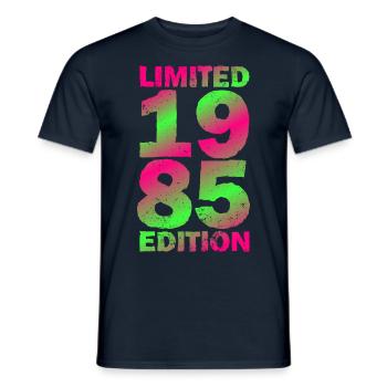 40e anniversaire, né en 1985, 40 ans - T-shirt homme - marine - Devant - AI Model Male 178 light (178cm)
