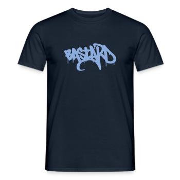 Bastard-Graffiti - Männer T-Shirt - Navy - Vorne - AI Model Male 178 light (178cm)
