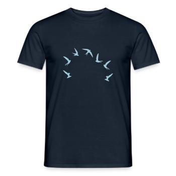 Mauersegler / swifts (1c) - Men's T-Shirt - navy - Front - AI Model Male 178 light (178cm)