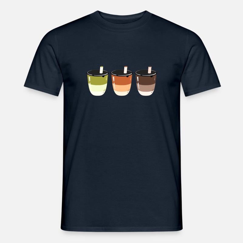 Bubble Tea - Boisson - Création de logo - T-shirt homme - marine