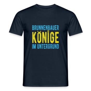 Well builder saying kings underground well - Men's T-Shirt - navy - Front - AI Model Male 178 light (178cm)