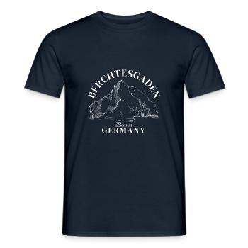 Berchtesgaden Germany Bavaria Deutschland - Männer T-Shirt - Navy - Vorne - AI Model Male 178 light (178cm)