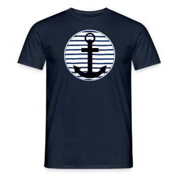 Marinière Bretagne - T-shirt homme - marine - Devant - AI Model Male 178 light (178cm)