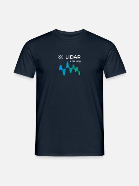 LIDAR-Lichterkennung und -entfernung - Männer T-Shirt - Navy