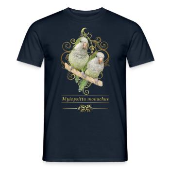Argentinischer Sittich - Männer T-Shirt - Navy - Vorne - AI Model Male 178 light (178cm)