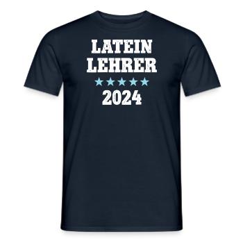 Latein Lehrer 2024 Lateinlehrer Latin Teacher - Männer T-Shirt - Navy - Vorne - AI Model Male 178 light (178cm)