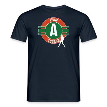 Squash Team Mannschaft Spielerin Spiel - Männer T-Shirt - Navy - Vorne - AI Model Male 178 light (178cm)