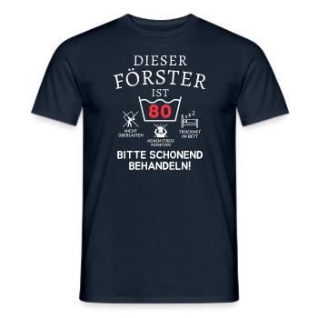 Ce forestier a 80 ans. - T-shirt homme - marine - Devant - AI Model Male 178 light (178cm)