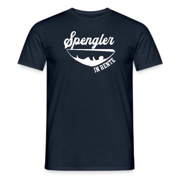 Spengler Rente Rentner Klempner Ruhestand Blechner - Männer T-Shirt - Navy - Vorne - AI Model Male 178 light (178cm)